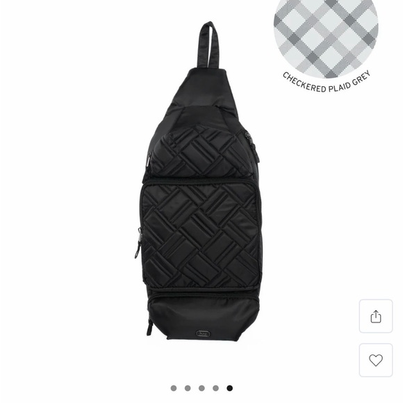 lug Handbags - Lug Black Quilted Crossbody Bag “Hovercraft Sling back”